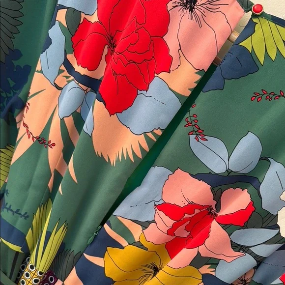 Floral Green Maxi Dress - Picture 13 of 13